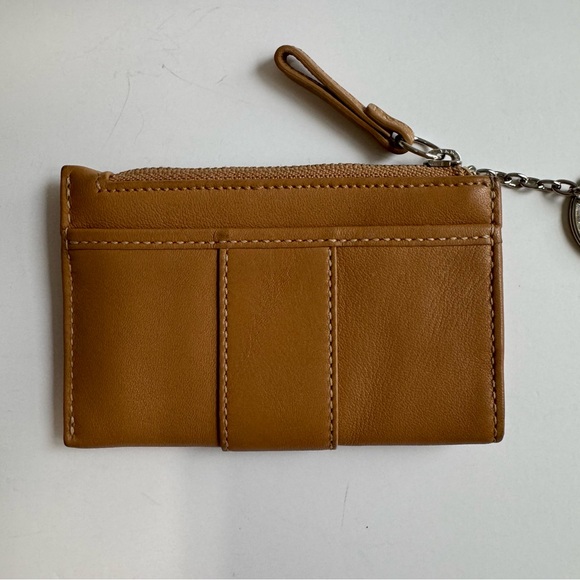 Coach Vintage Leather Keychain Card Wallet Tan - Picture 6 of 17